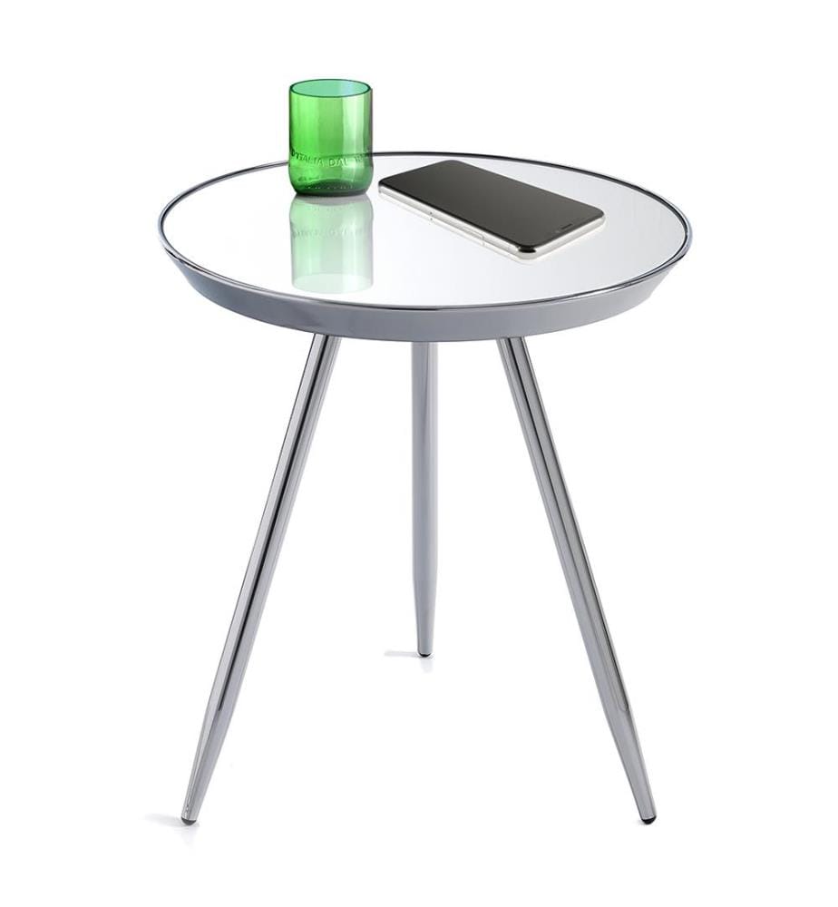 Spoke Chrom Beistelltisch - Silber