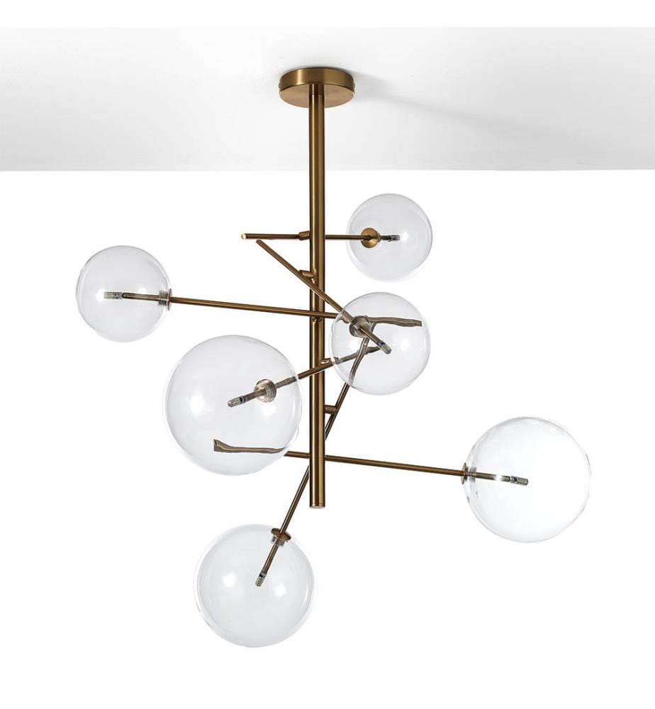 Kronleuchter Galaxy - Bronze und Transparent