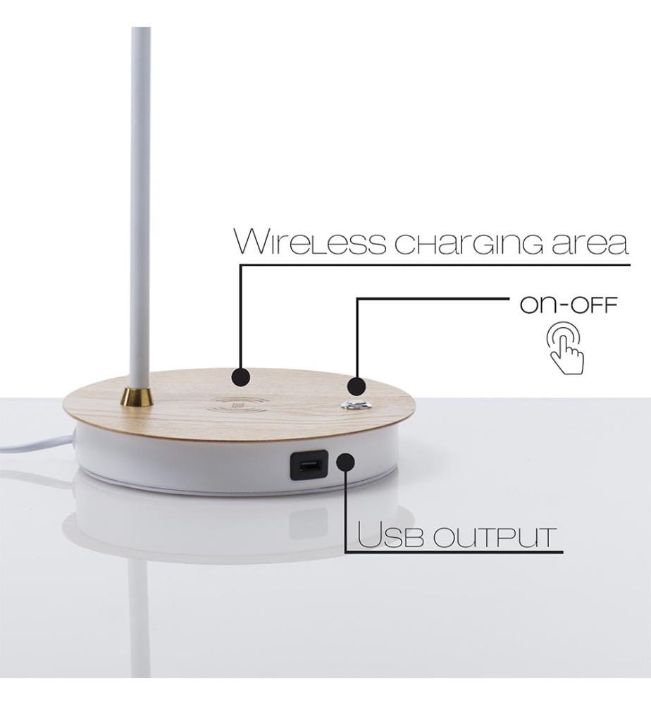 Lampe de table Nunzio - Blanc