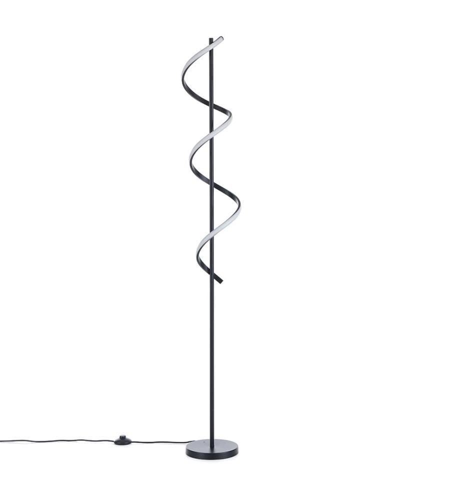 Stehlampe Feder - Schwarz
