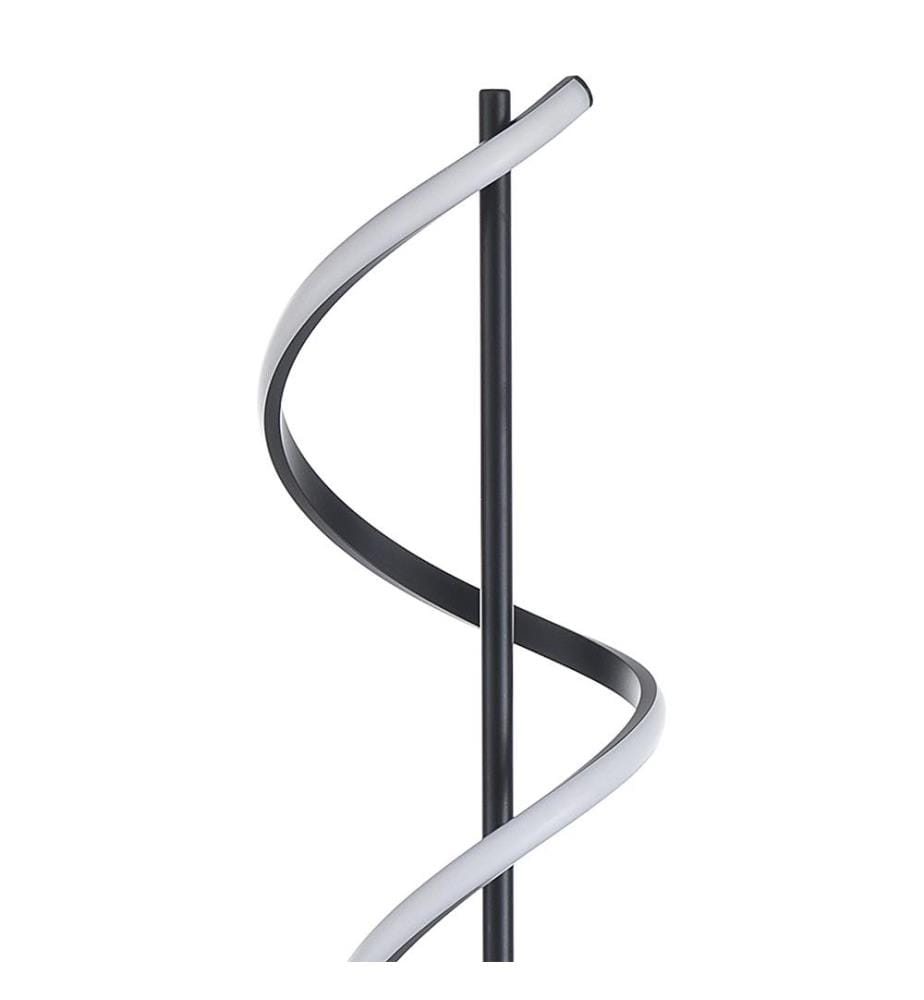 Stehlampe Feder - Schwarz