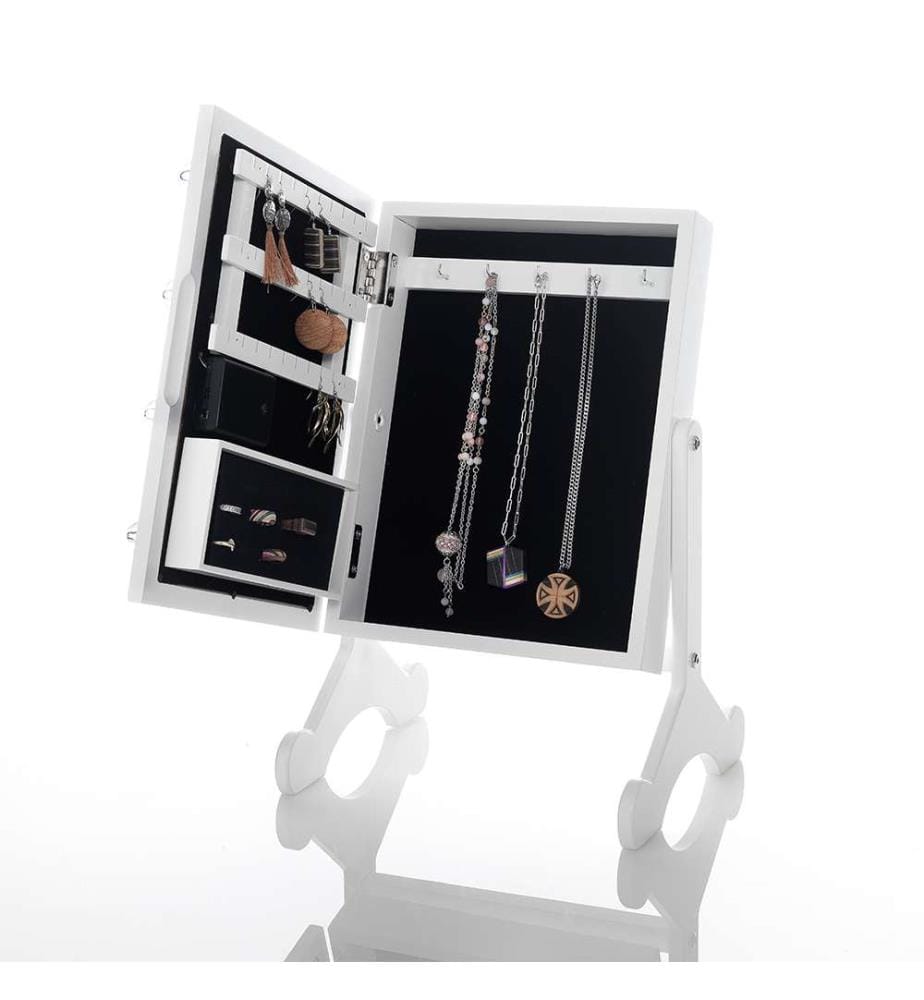 Miroir de table avec caisson Coffer Lux - Blanc