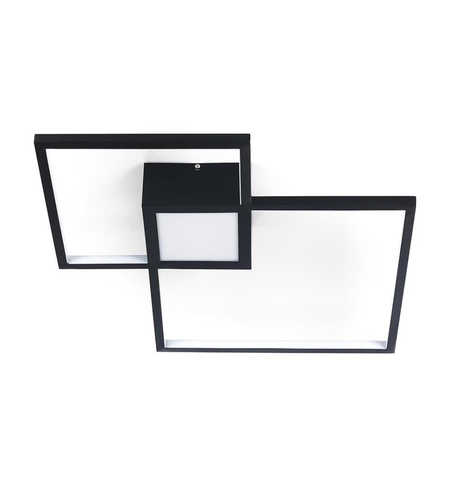 Led Deckenleuchte Quadratisch - Schwarz