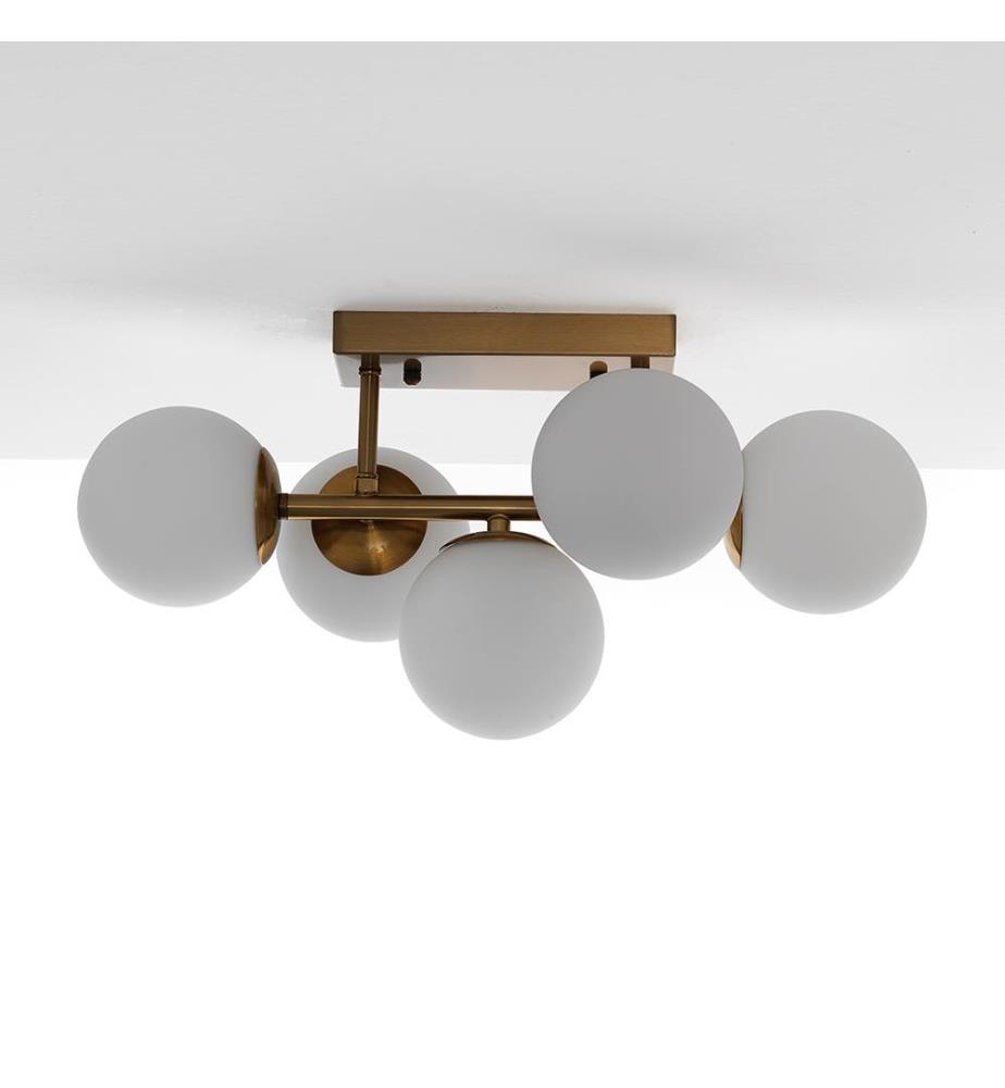Kronleuchter/Wandleuchte Galaxy - Bronze und Weiss
