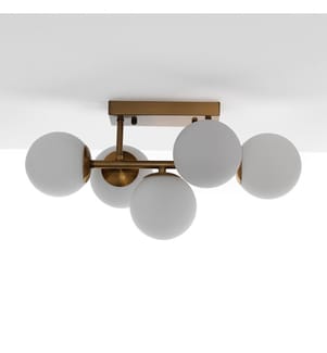 Kronleuchter/Wandleuchte Galaxy - Bronze und Weiss