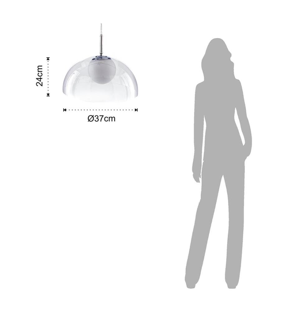 Kronleuchter Schluffig - Transparent