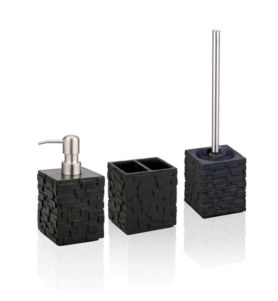Wall Black bathroom set