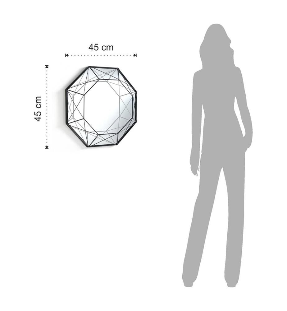 Miroir mural Diamant - Blanc