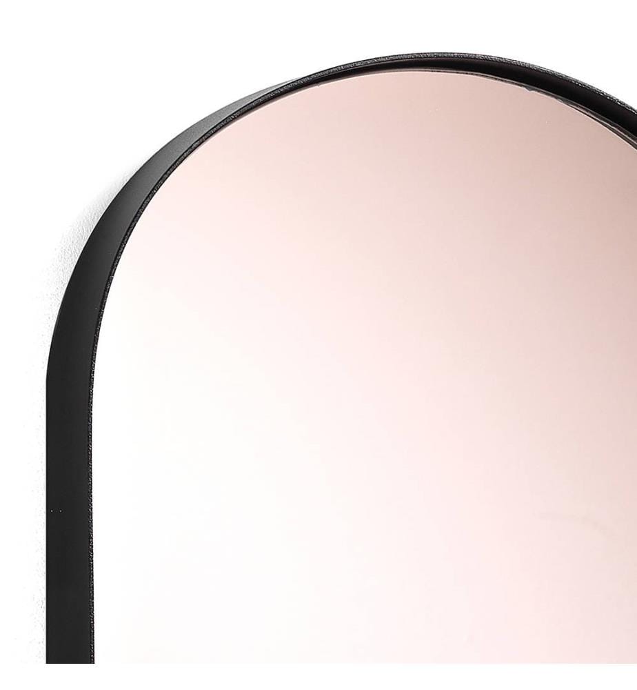 Wandspiegel Afterlight Oval - Gold Rosa und Schwarz