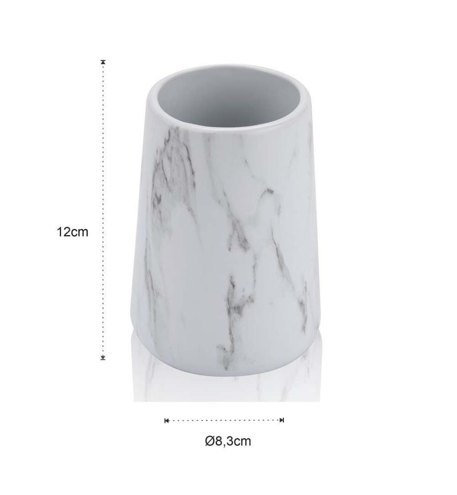Badezimmerset aus Marmor -B - White