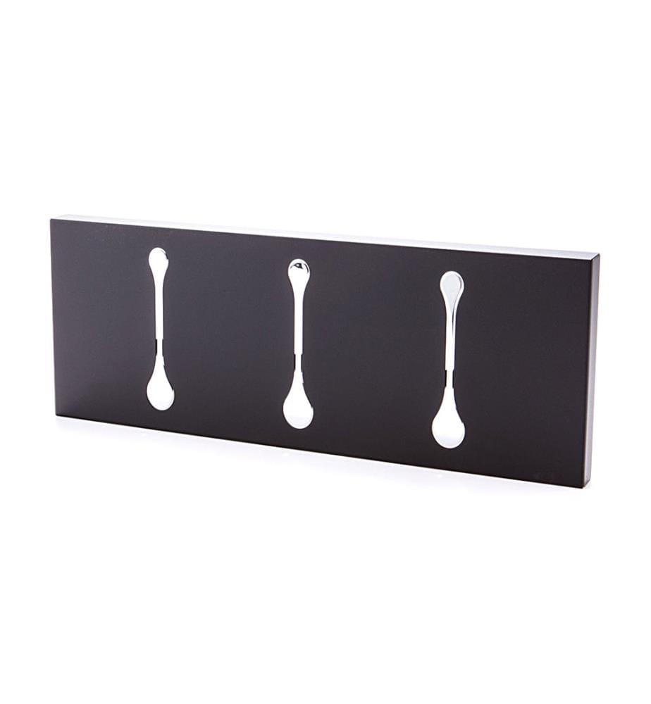 Wandkleiderbügelbehälter - Schwarz und Silber