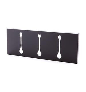 Wandkleiderbügelbehälter - Schwarz und Silber