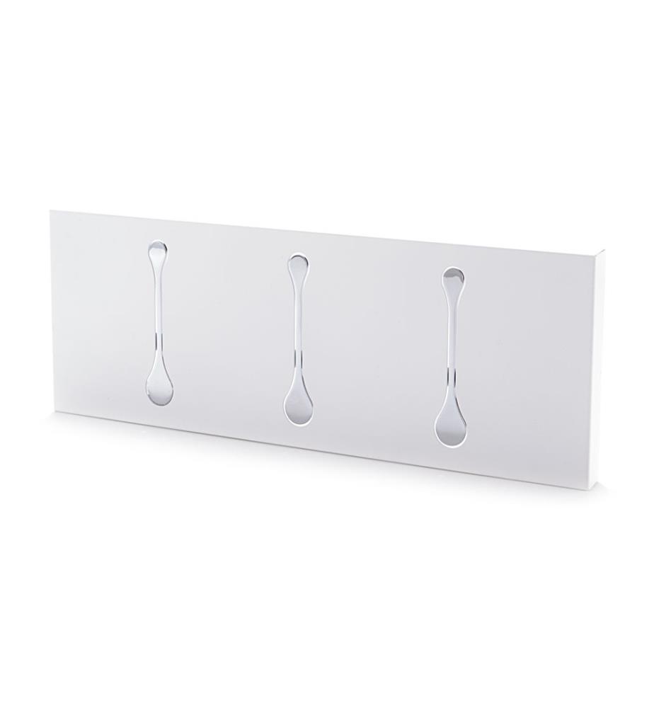 Appendiabiti Bin 3 - Bianco e argento