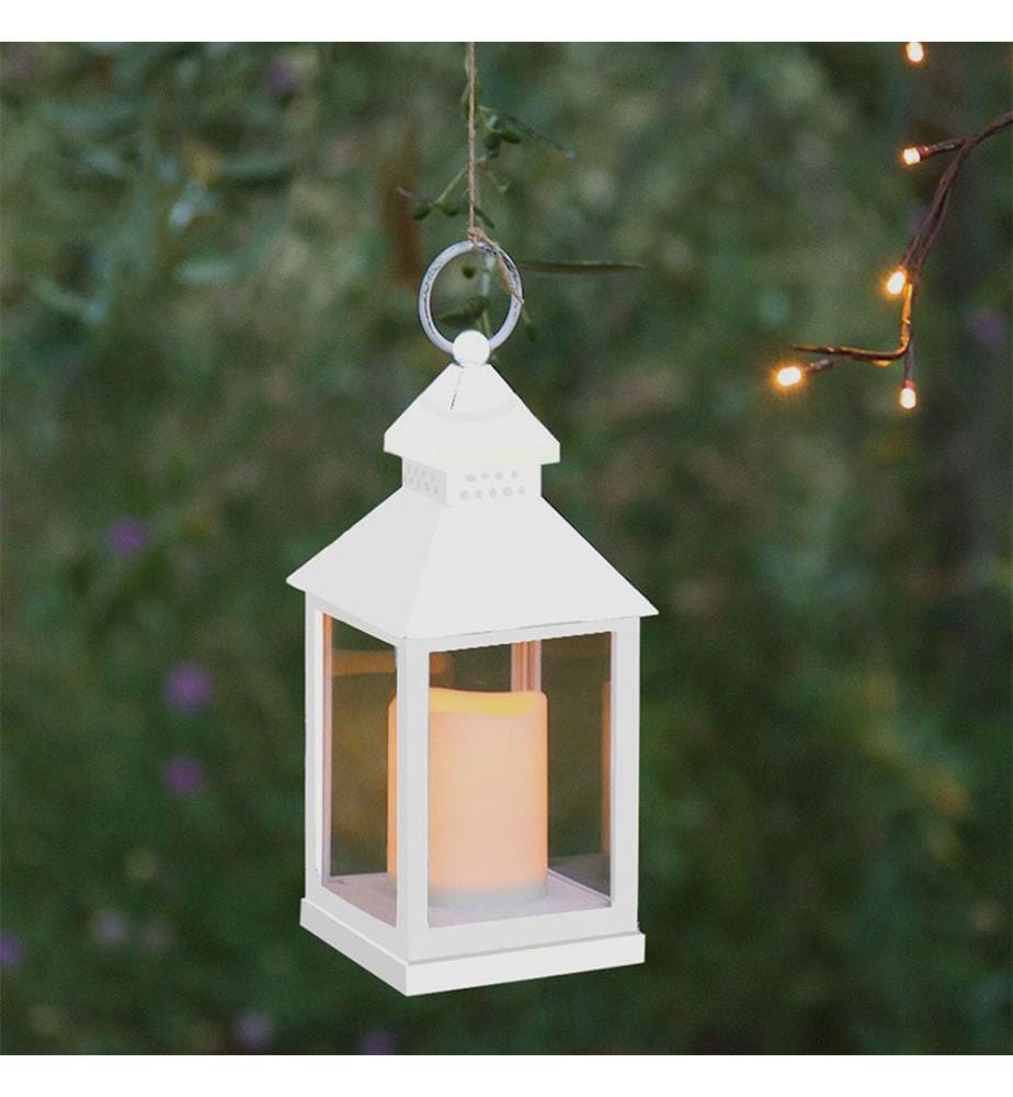 Led Laterne - Weiss