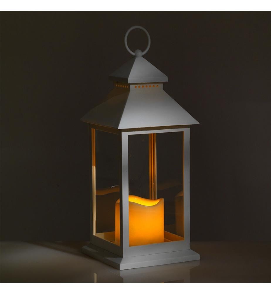 Led Laterne - Weiss