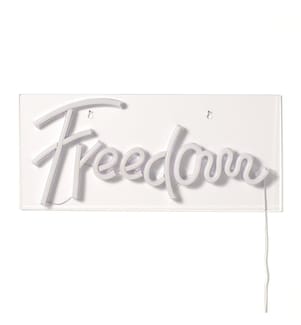 Lichtdekoration Freiheit - Weiss