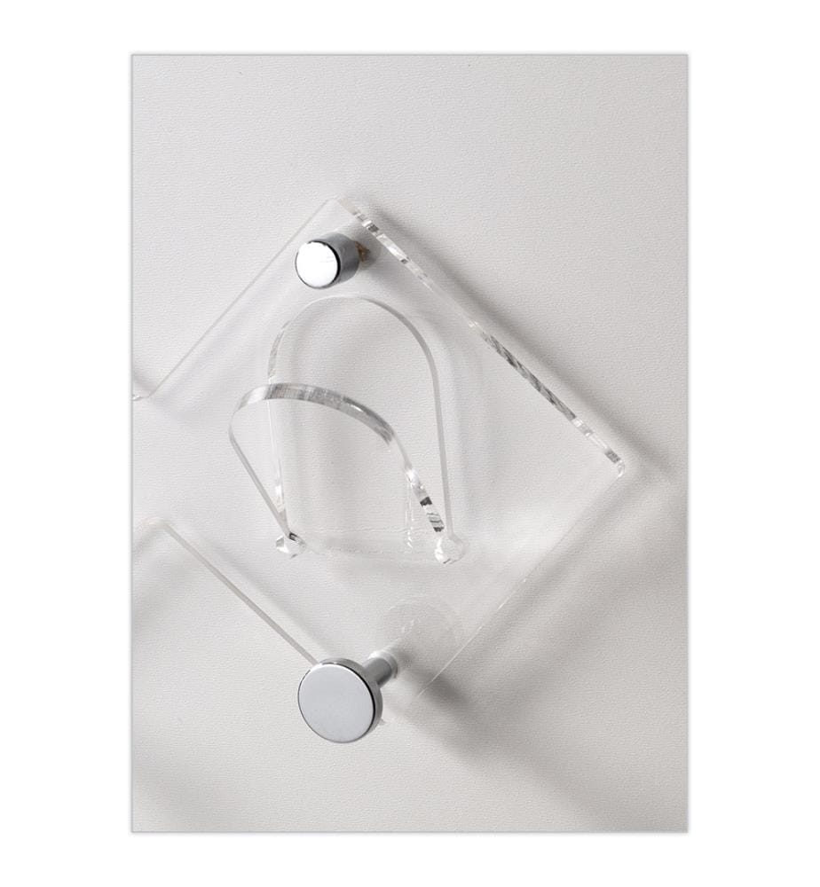 Wandkleiderbügel Sirio - Transparent und Silber