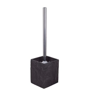 Toilettenbürstenhalter Slate - Dunkelgrau und Silber