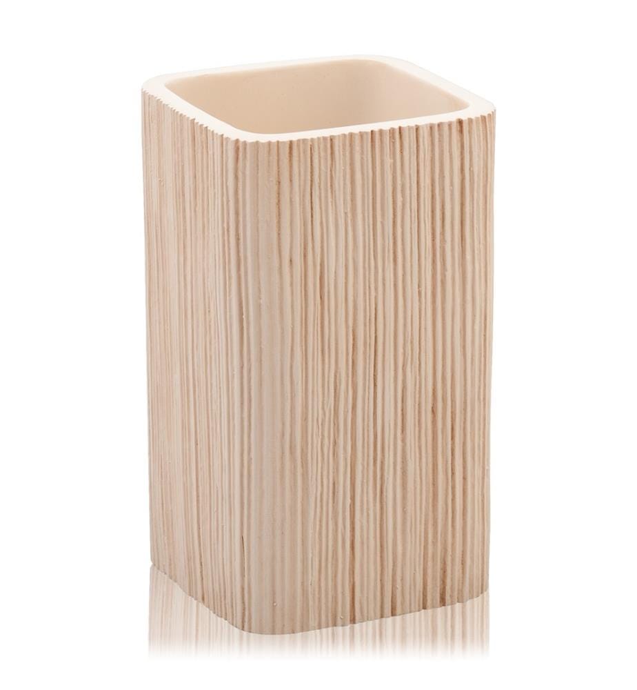 Toilettenbürstenhalter Spa - Hellbeige und Silber