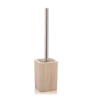 Toilettenbürstenhalter Spa - Hellbeige und Silber