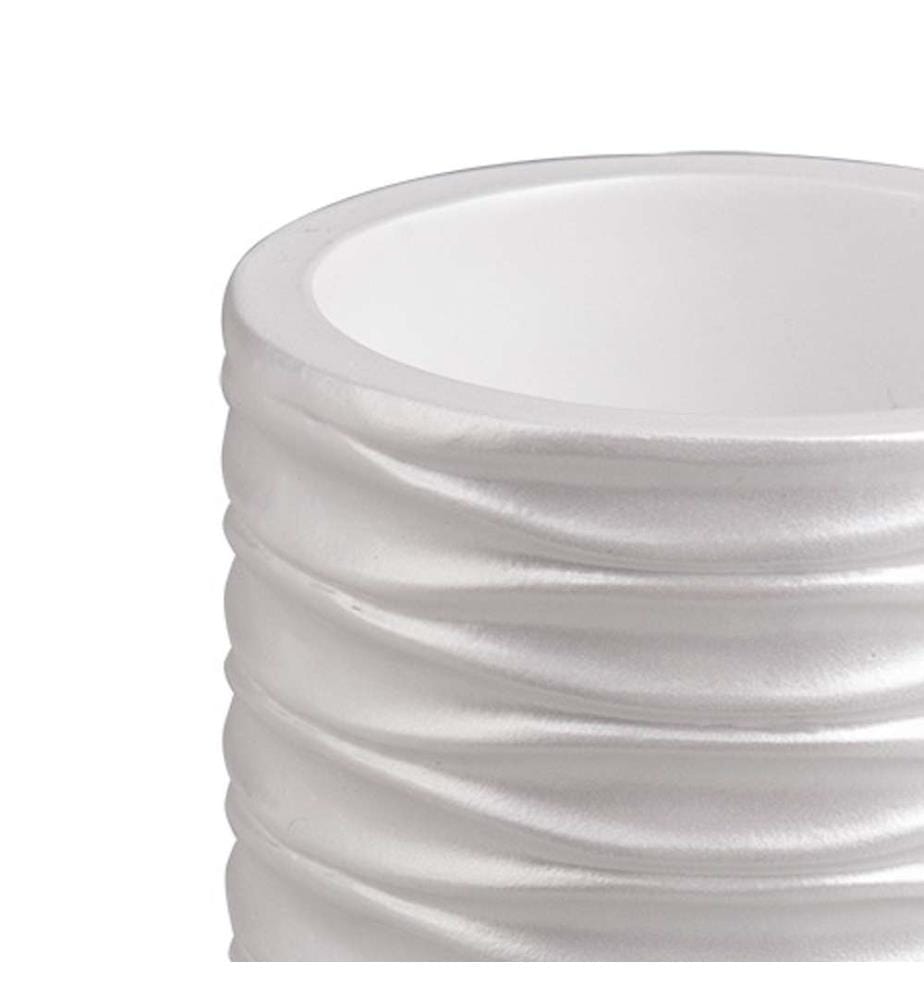 Wave Zahnbürstenhalter aus Glas - weiss