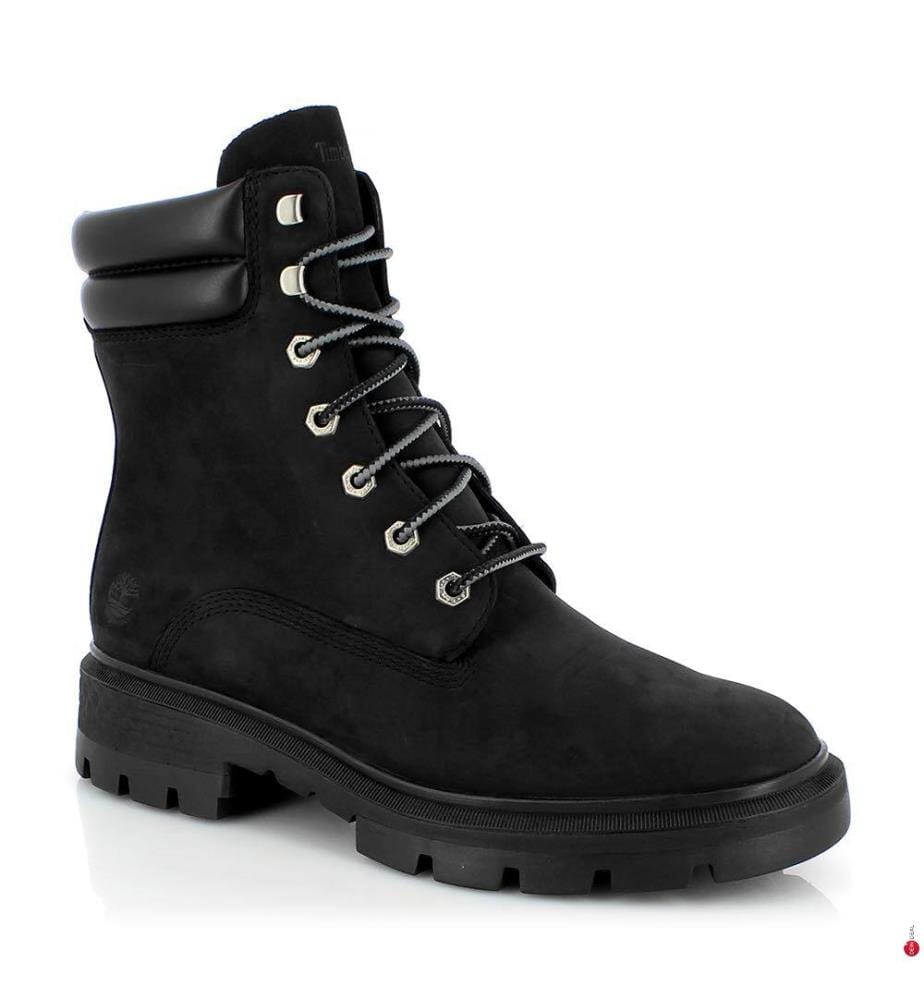 Bottines compensées en cuir - Noir