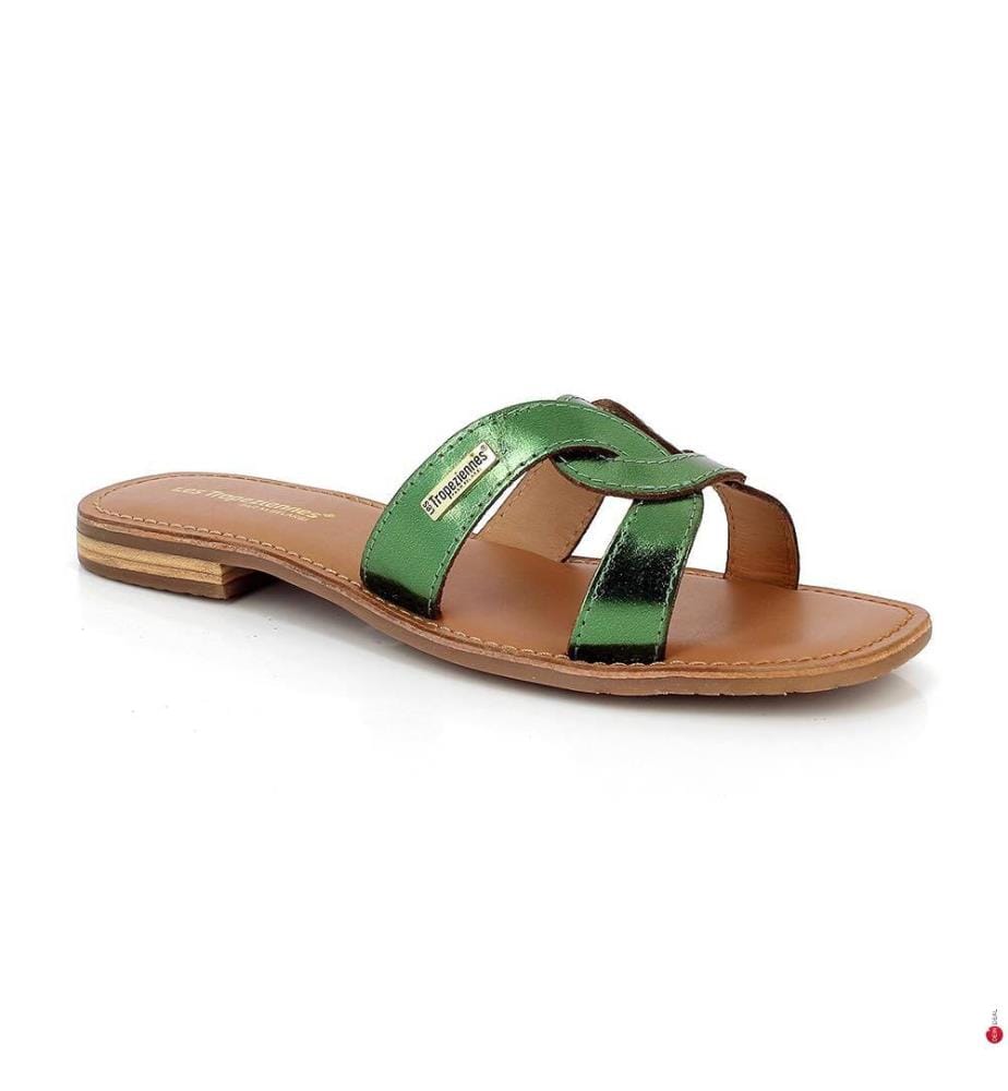 Mules Métallisées Hanita - Vert Metallique