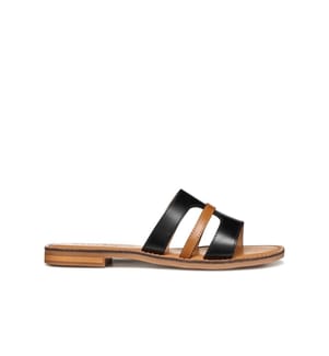 Mules Maddalusiac - Noir Camel