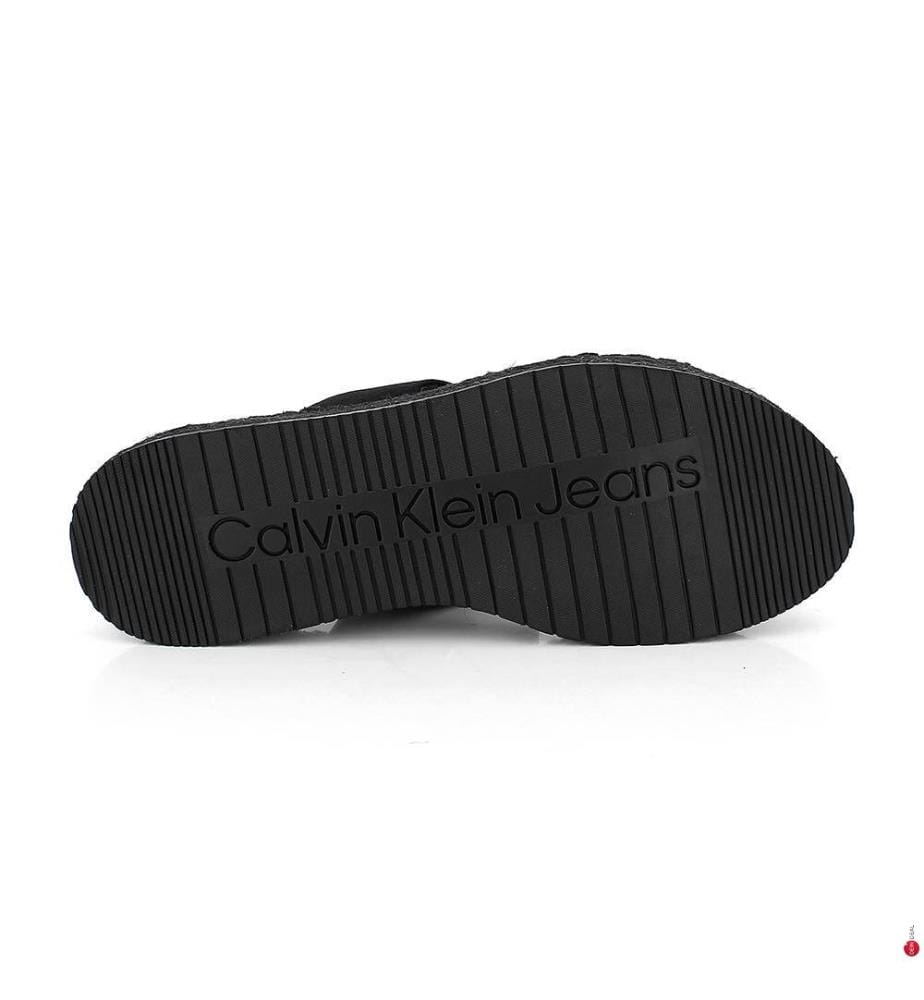 Espadrilles à plateforme en toile - Noir