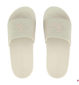 Mules à Logo - Beige