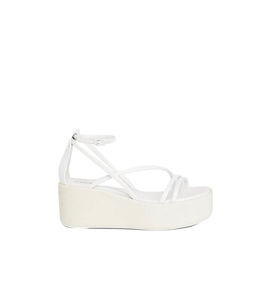 Plateau-Sandalen Wedge Sandal 30 Lth - Beige
