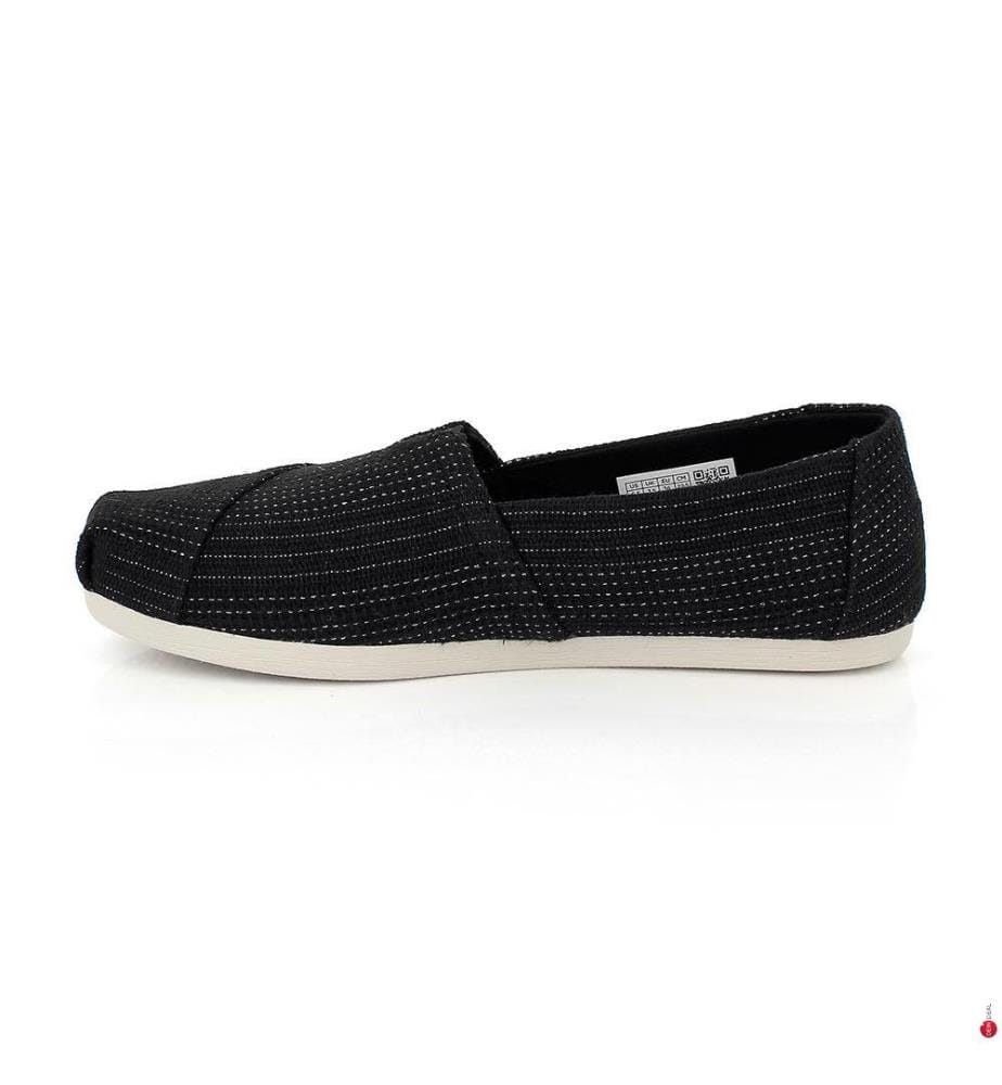 Espadrilles Alpargata Classic 3.0 Metallic Linen Stripe - Noir