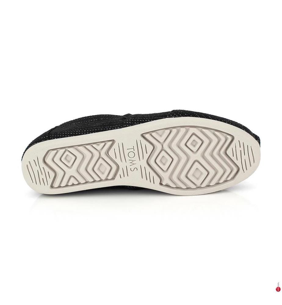 Espadrilles Alpargata Classic 3.0 Metallic Linen Stripe - Noir
