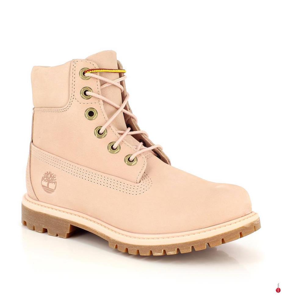 Bottines en Cuir 6 Inch Premieum Waterproof - Rose Clair