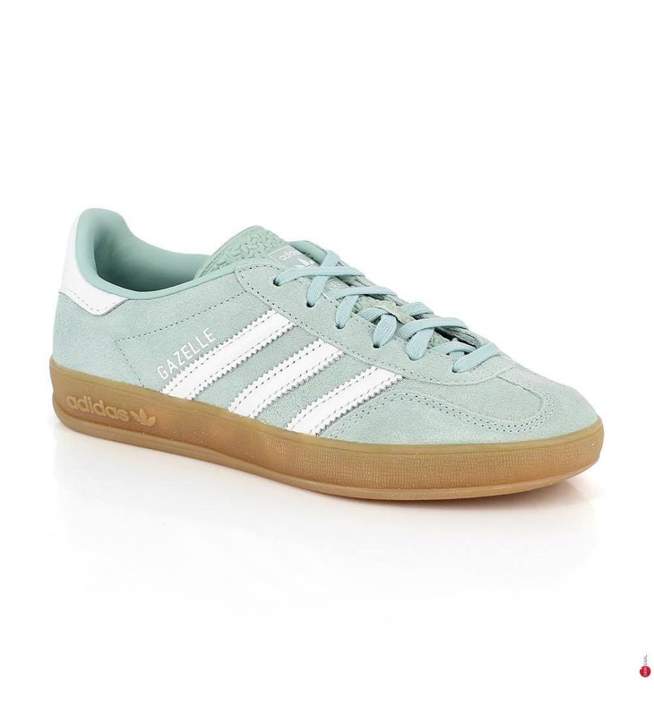Baskets Gazelle Indoor Unisexes - Bleu ciel et Blanc