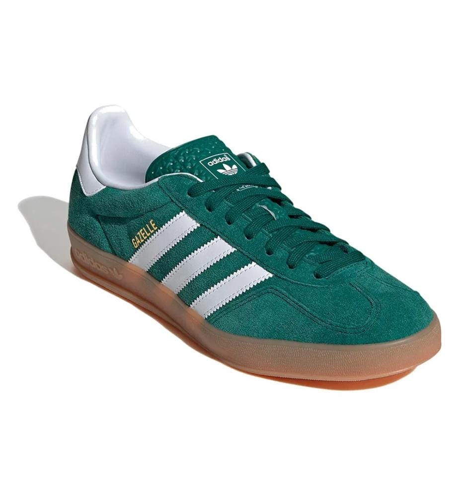 Baskets Gazelle Indoor - Vert Foncé et Blanc
