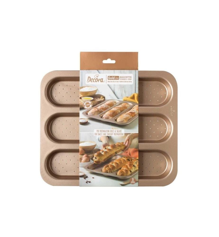 DECORA - Brot-Backform 38 x 32 cm, Rosegold