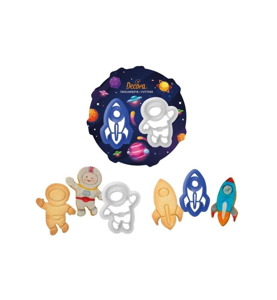 DECORA - Guetzli-Ausstecher-Set 2 Stück, Weltall