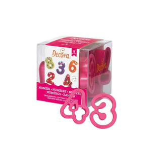 DECORA - Kits d'emporte-pièces 9 pièces, chiffres