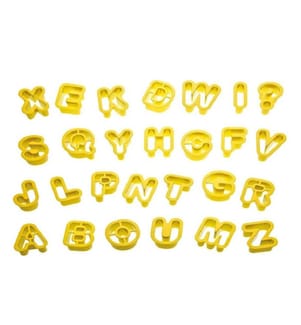 DECORA - Kits d'emporte-pièces 36 pièces, alphabet et chiffres