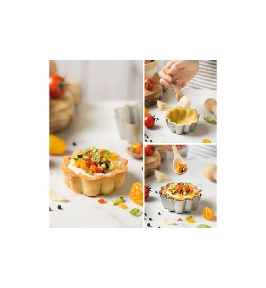 DECORA - Moule à tarte Ø 8 cm, argent