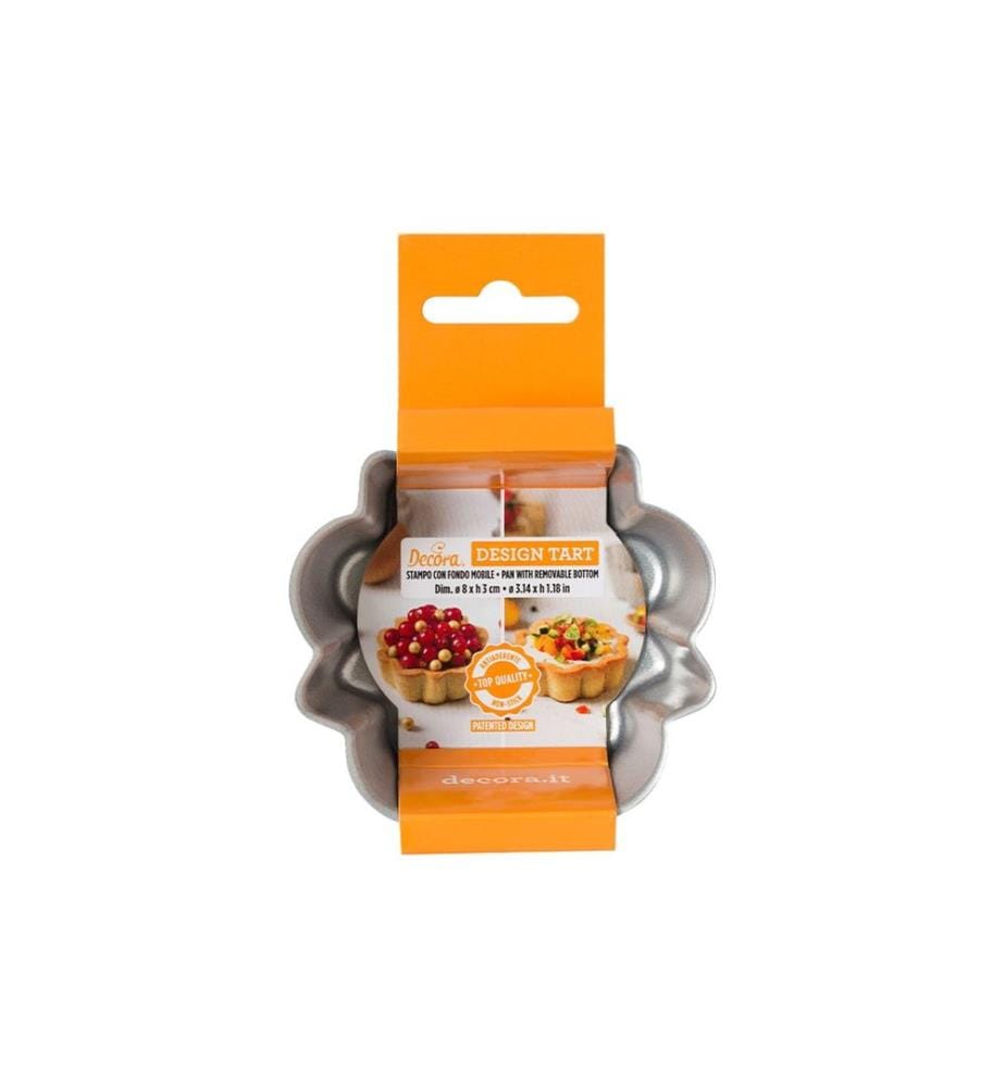 DECORA - Moule à tarte Ø 8 cm, argent