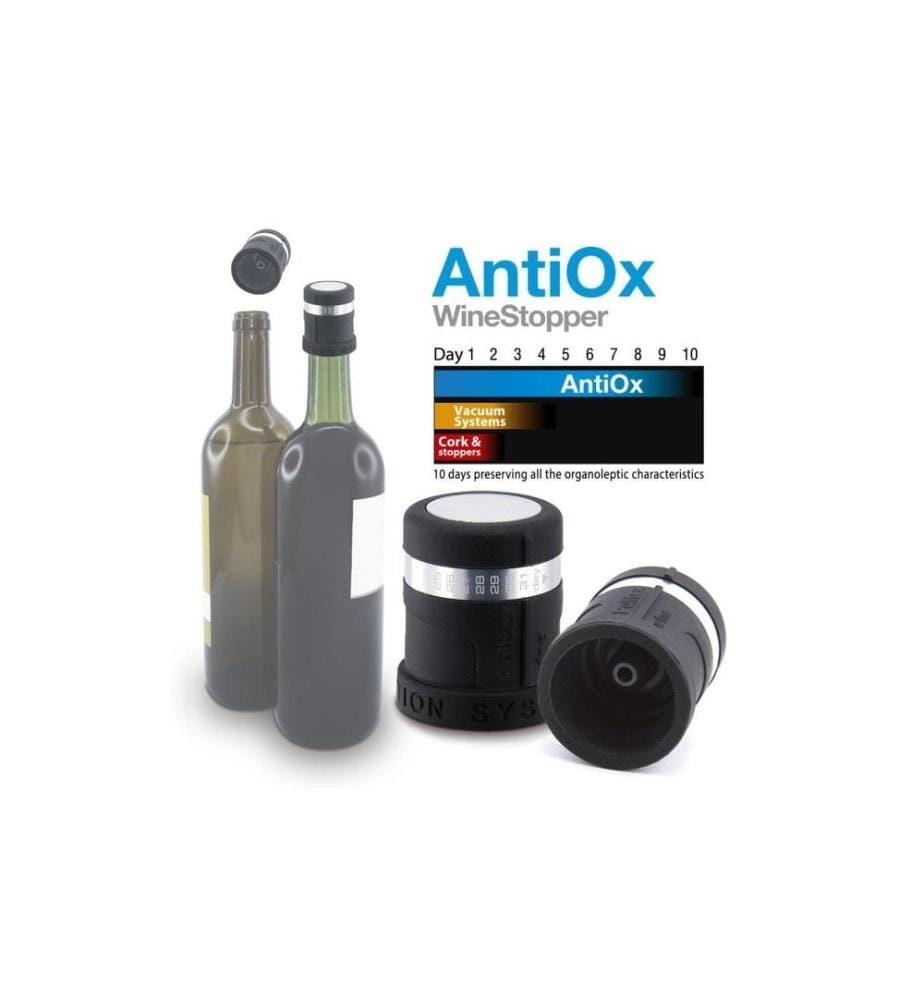 Pulltex - Weinflaschenverschluss AntiOx Schwarz