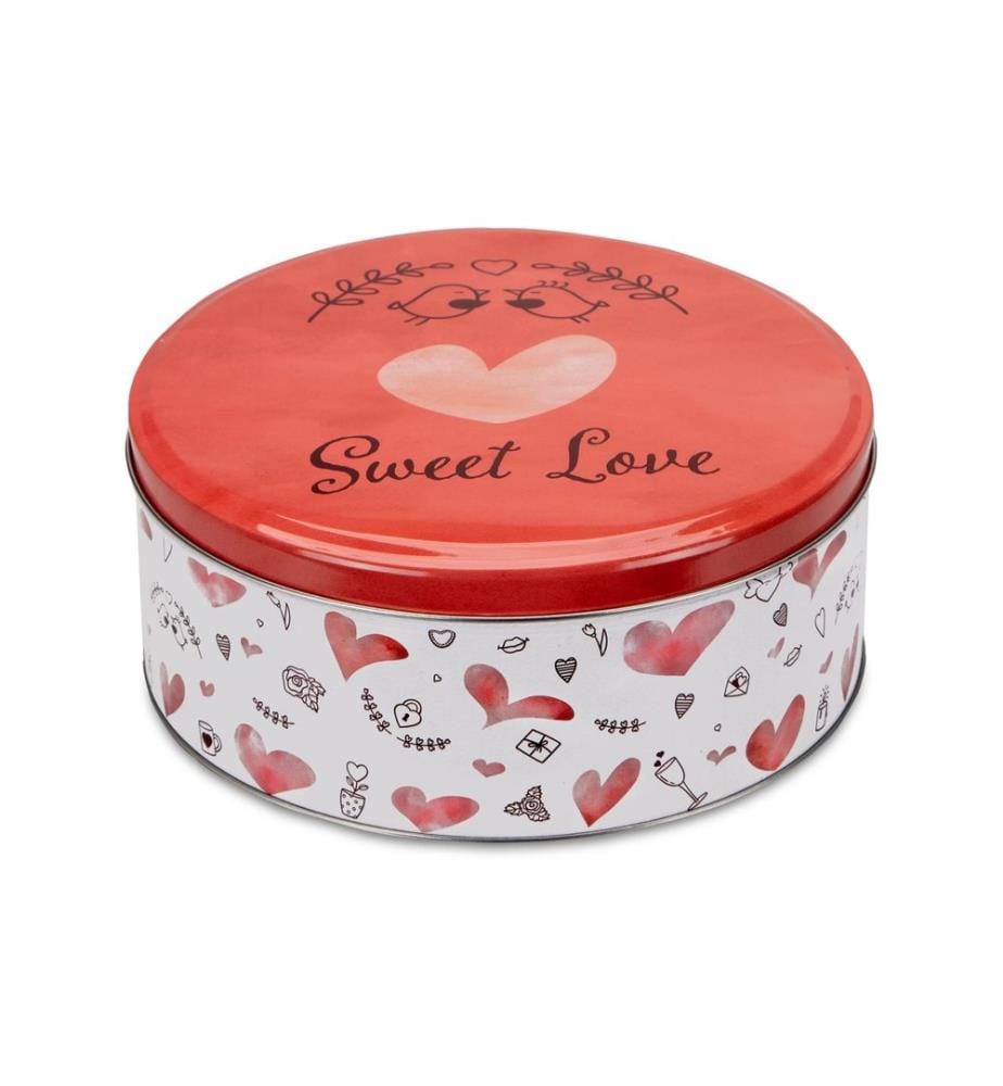 Städter - Boîte à provisions Sweet Love 1.7 l, Rouge/Blanc