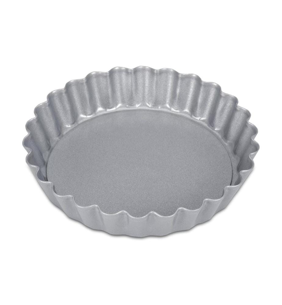 Städter - Moule à tarte avec fond élévateur Argent, 10 x 1.8 cm, 2 pièces