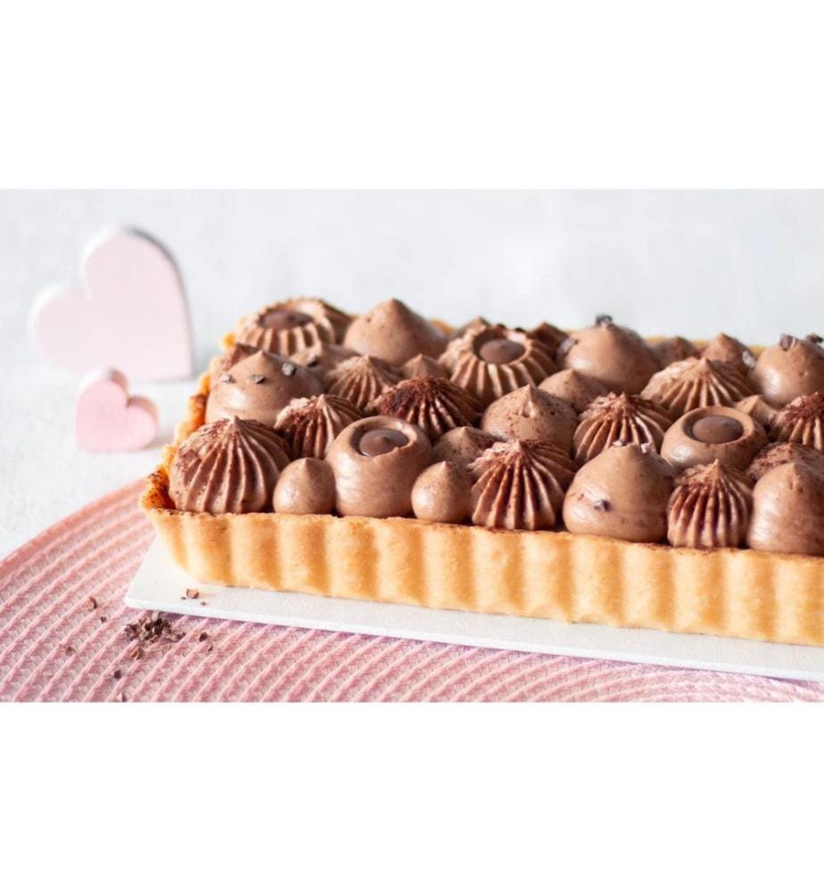 Städter - Moule à tarte avec fond élévateur argent, 35.5 x 11.5 cm