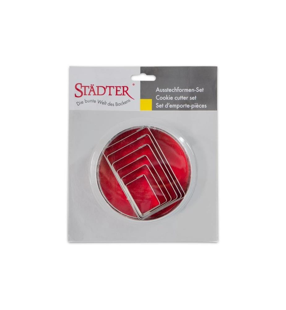 Städter - Emporte-pièce pour biscuits Figure géométrique, Set de 6 pièces