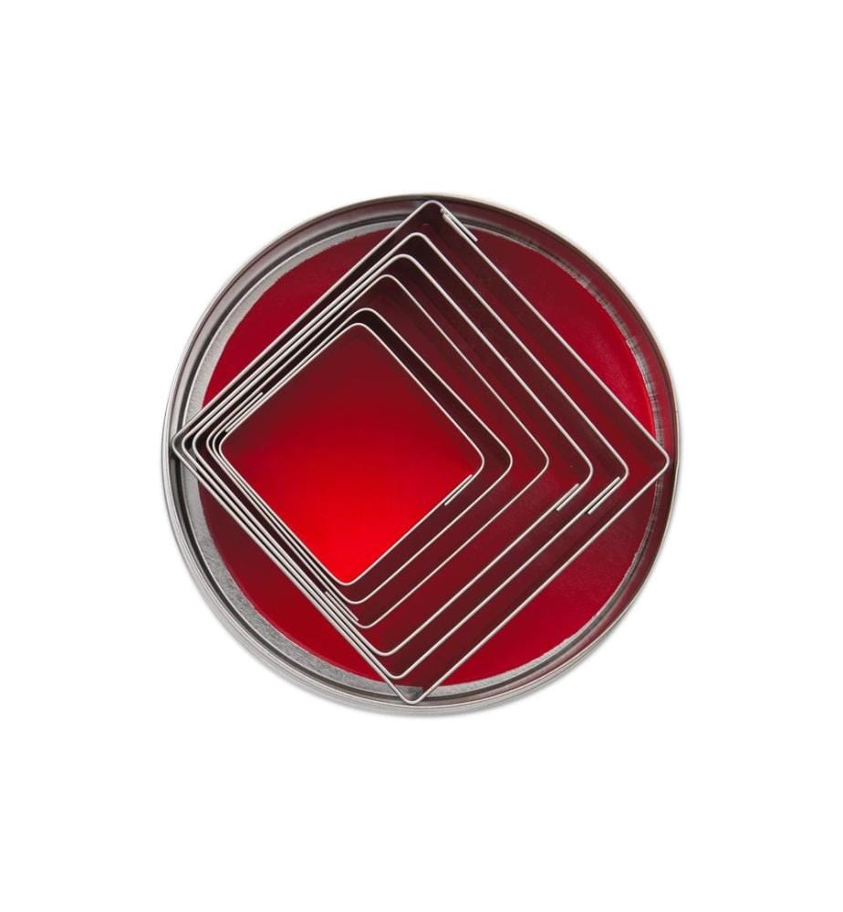 Städter - Emporte-pièce pour biscuits Carré Carré, Set de 6 pièces