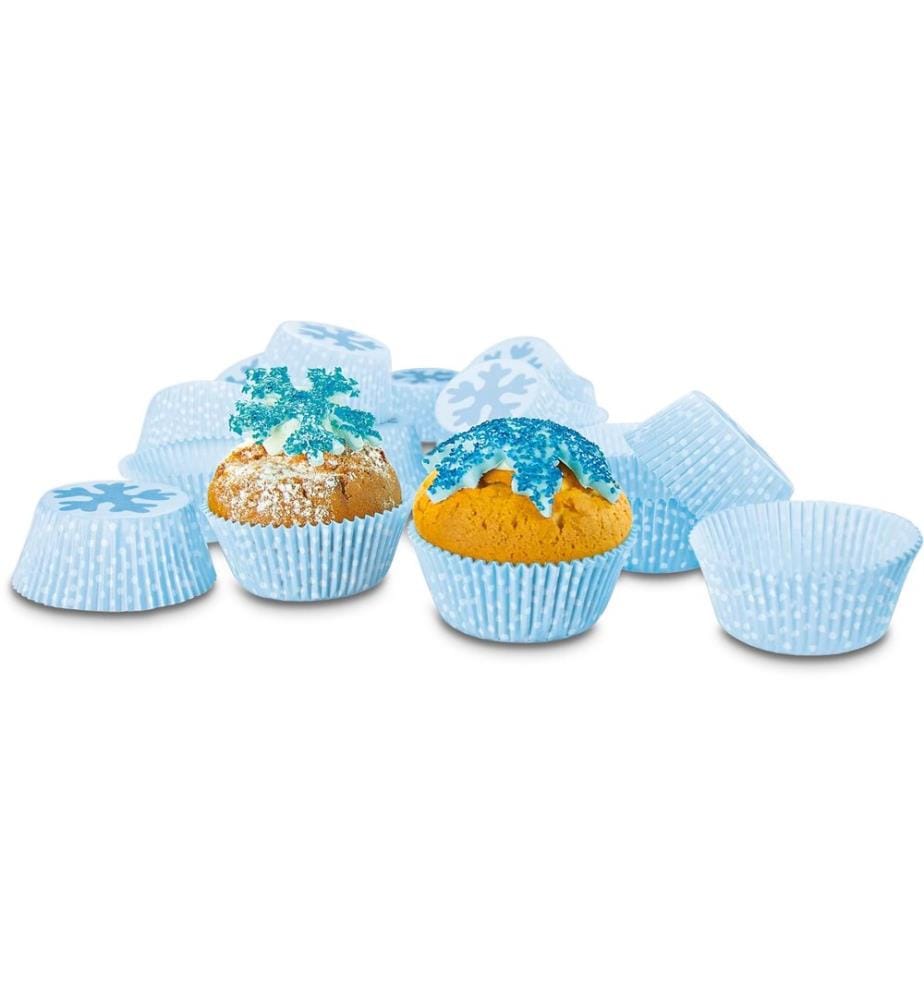Städter - Muffin-Backform Eiskristall Maxi, 50 Stück, ø 5/7 x 3 cm
