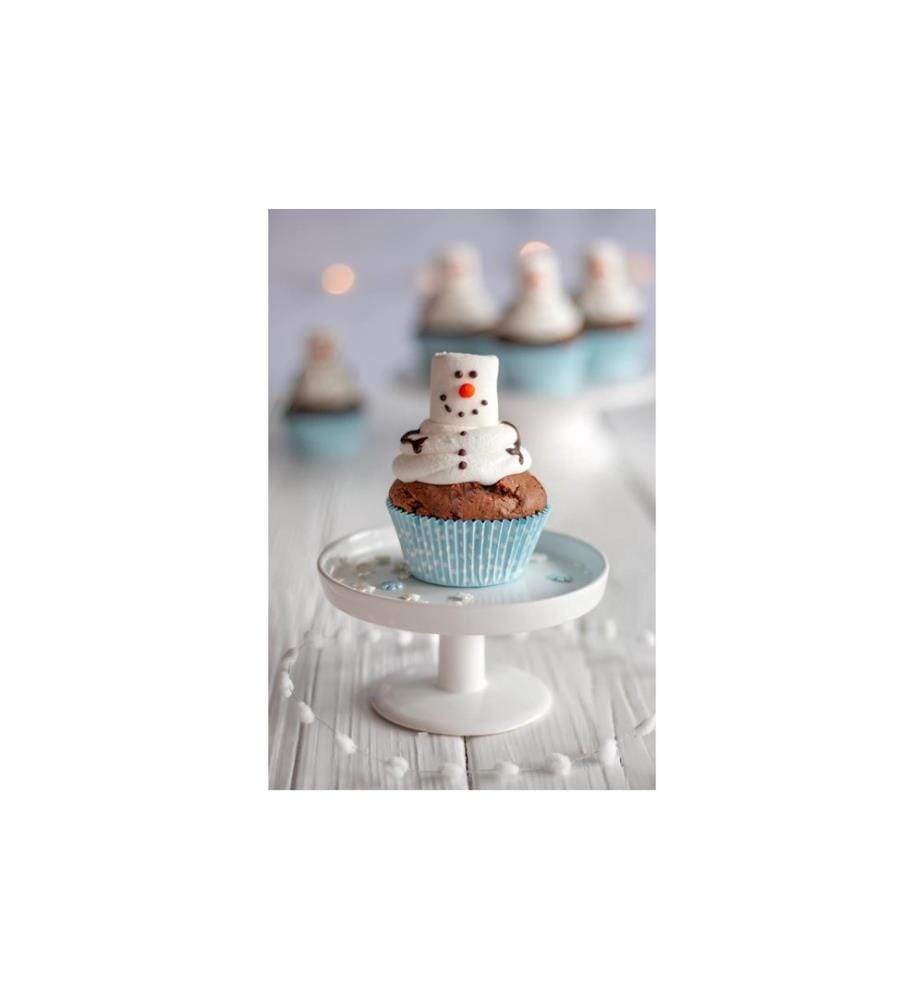 Städter - Muffin-Backform Eiskristall Maxi, 50 Stück, ø 5/7 x 3 cm
